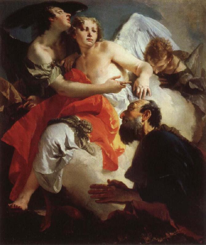 Giambattista Tiepolo Abraham and the Angels Sweden oil painting art